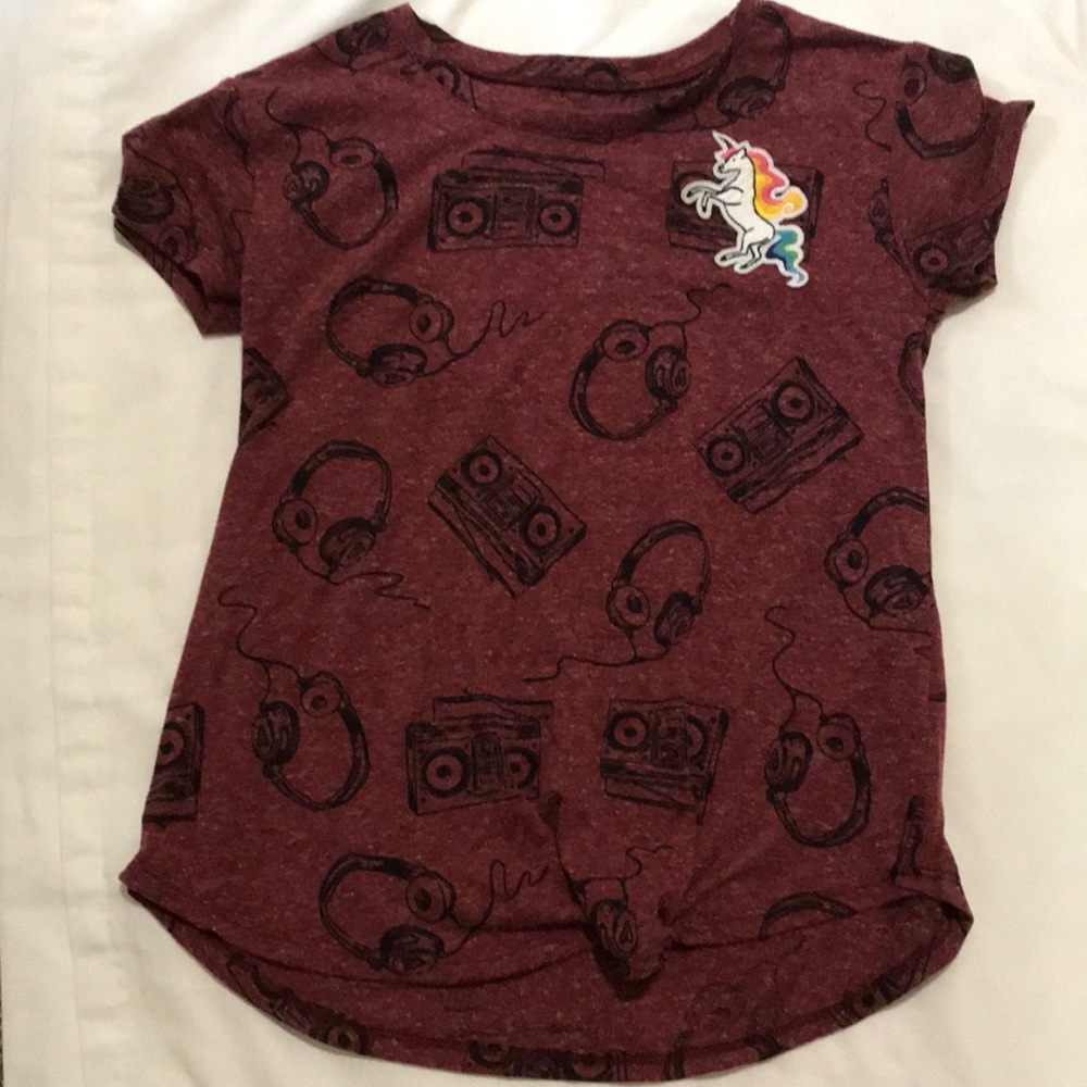 Art Class Girl’s Headphones/Radio/Unicorn Tee